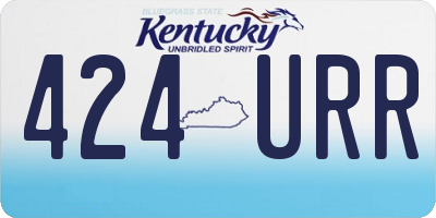 KY license plate 424URR