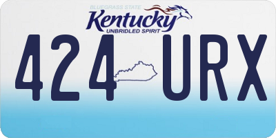 KY license plate 424URX