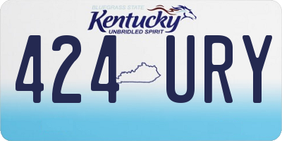 KY license plate 424URY