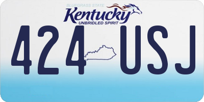 KY license plate 424USJ
