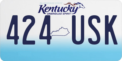 KY license plate 424USK