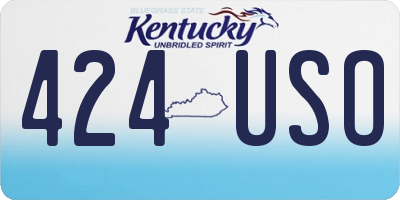 KY license plate 424USO
