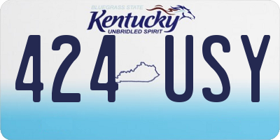 KY license plate 424USY