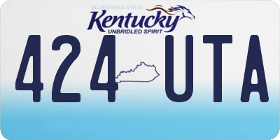 KY license plate 424UTA