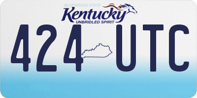 KY license plate 424UTC