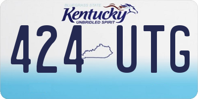 KY license plate 424UTG