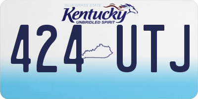 KY license plate 424UTJ