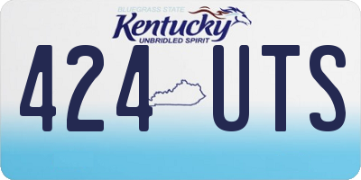 KY license plate 424UTS