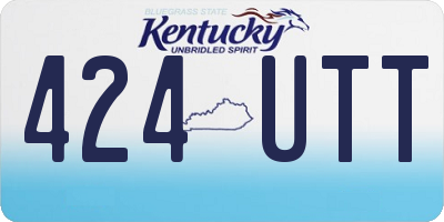 KY license plate 424UTT