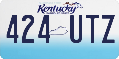 KY license plate 424UTZ