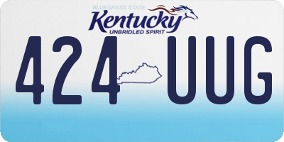 KY license plate 424UUG