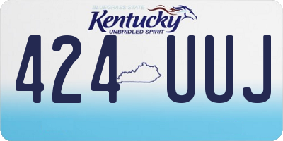 KY license plate 424UUJ