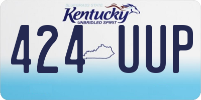 KY license plate 424UUP
