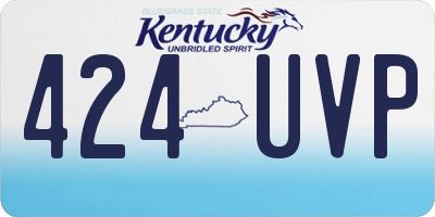 KY license plate 424UVP