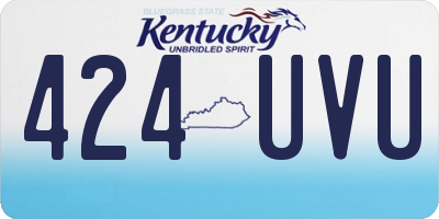 KY license plate 424UVU