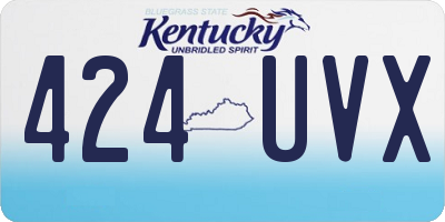 KY license plate 424UVX