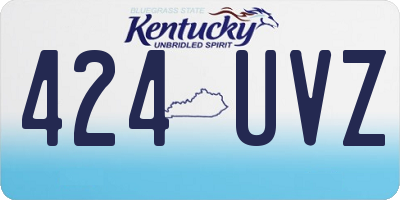 KY license plate 424UVZ