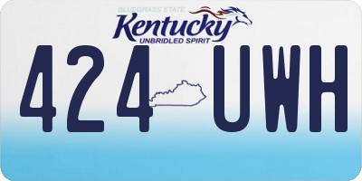 KY license plate 424UWH