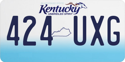 KY license plate 424UXG