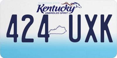 KY license plate 424UXK