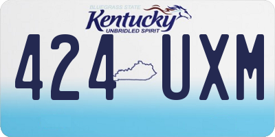 KY license plate 424UXM
