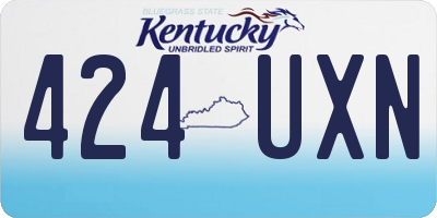 KY license plate 424UXN