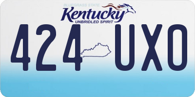 KY license plate 424UXO