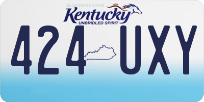 KY license plate 424UXY