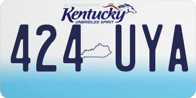 KY license plate 424UYA