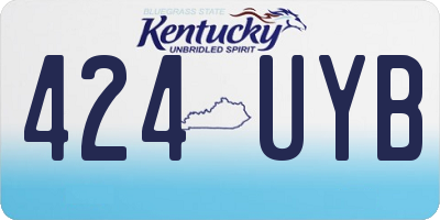 KY license plate 424UYB