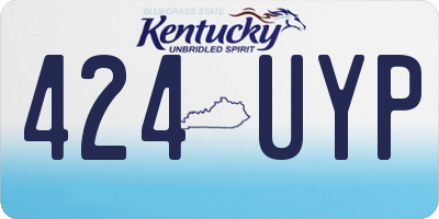 KY license plate 424UYP