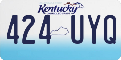 KY license plate 424UYQ