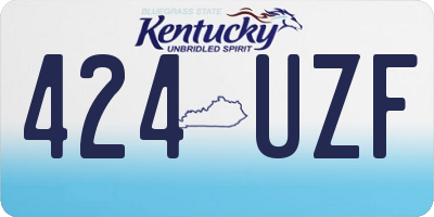 KY license plate 424UZF