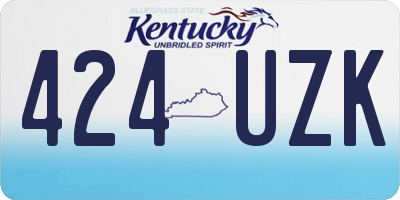 KY license plate 424UZK