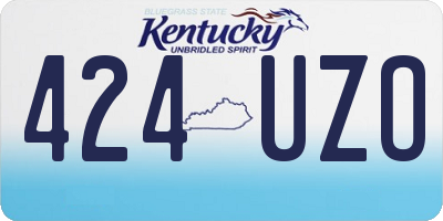 KY license plate 424UZO