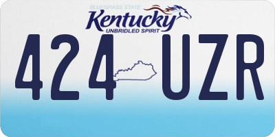 KY license plate 424UZR
