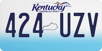 KY license plate 424UZV