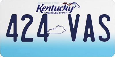 KY license plate 424VAS