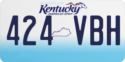 KY license plate 424VBH