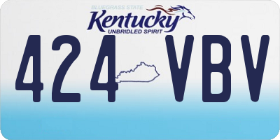 KY license plate 424VBV
