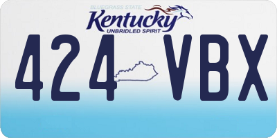 KY license plate 424VBX