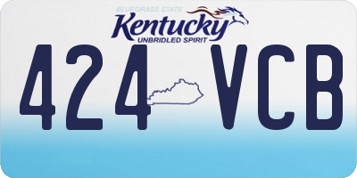 KY license plate 424VCB
