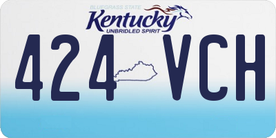 KY license plate 424VCH