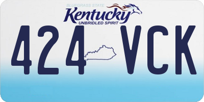 KY license plate 424VCK