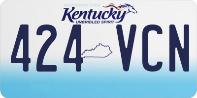 KY license plate 424VCN