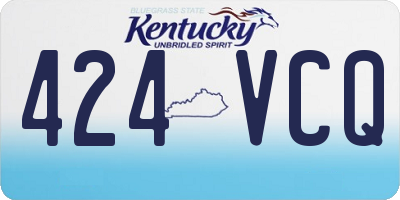KY license plate 424VCQ