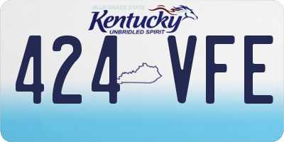 KY license plate 424VFE