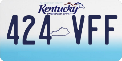 KY license plate 424VFF