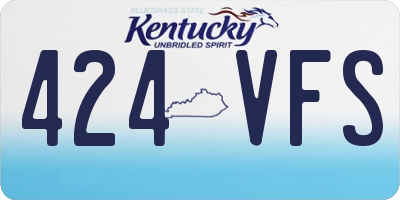KY license plate 424VFS