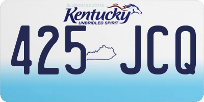 KY license plate 425JCQ